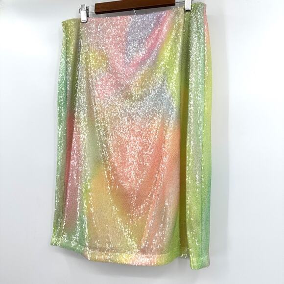 Stine Goya Arwen 1700 Sequins Firework Pastels Wrap Skirt SG4801 Sz M - Picture 3 of 10